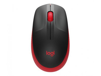 Mouse Logitech M190 Full-Size Wireless Red 2.4Ghz